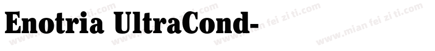 Enotria UltraCond字体转换